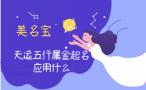 天運(yùn)五行屬金起名應(yīng)用什么