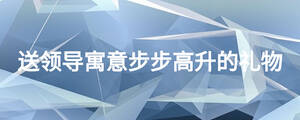 送領(lǐng)導(dǎo)寓意步步高升的禮物